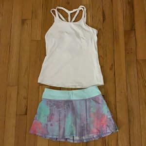 Ivviva skort and tank top with built in bra